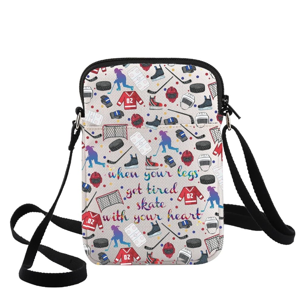 Ice Hockey Crossbody Bag Hockey Team Gift When Your Legs Get Tired Skate With :